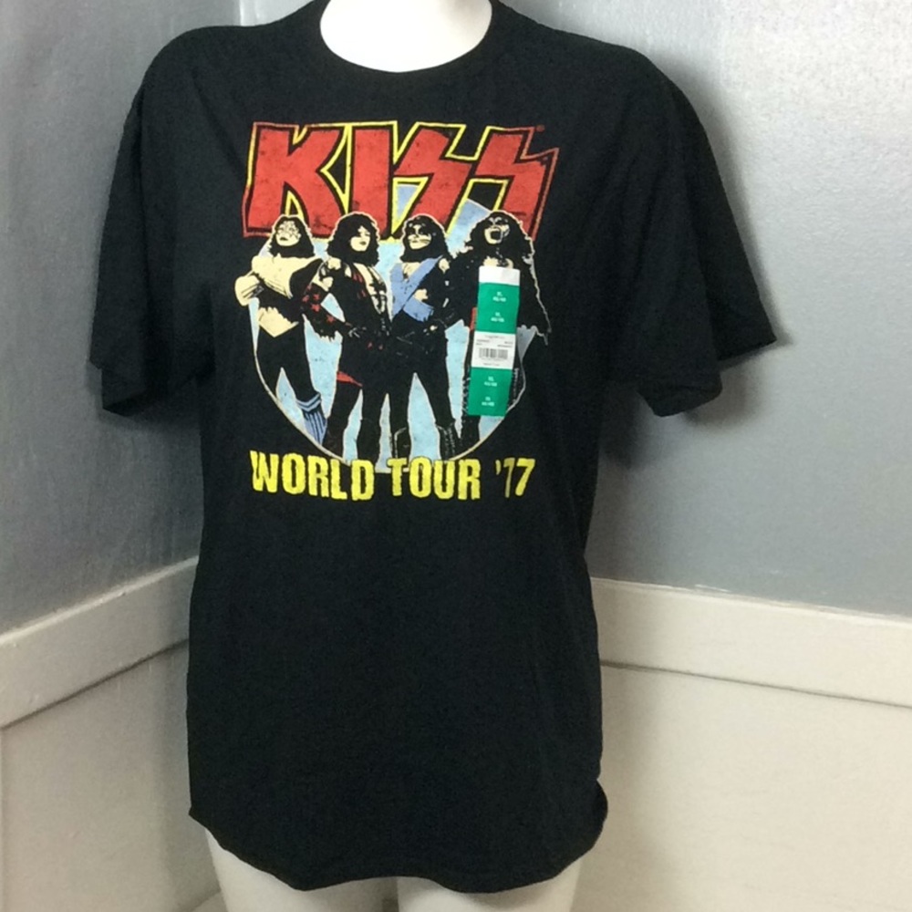 Kiss World Tour ‘77 NWT Unisex TShirt Sz XL